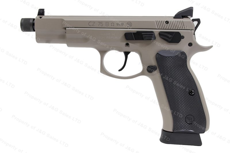 CZ 75B Semi Auto Pistol, 9mm, Omega Trigger, Urban Gray, Night Sights ...