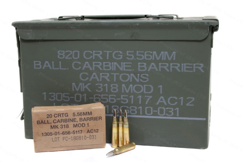 5.56mm Federal MK318 Mod1 OTM, 20rd Box, 62gr SOST Barrier Ammo. – J&G ...