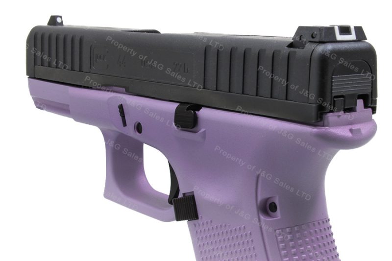 Glock 44 22LR Semi Auto Pistol, 10rd Mags, Purple Cerakote Frame, Black ...