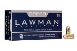 45ACP Speer 230gr Total Metal Jacket Lawman Ammo, 50rd Box.