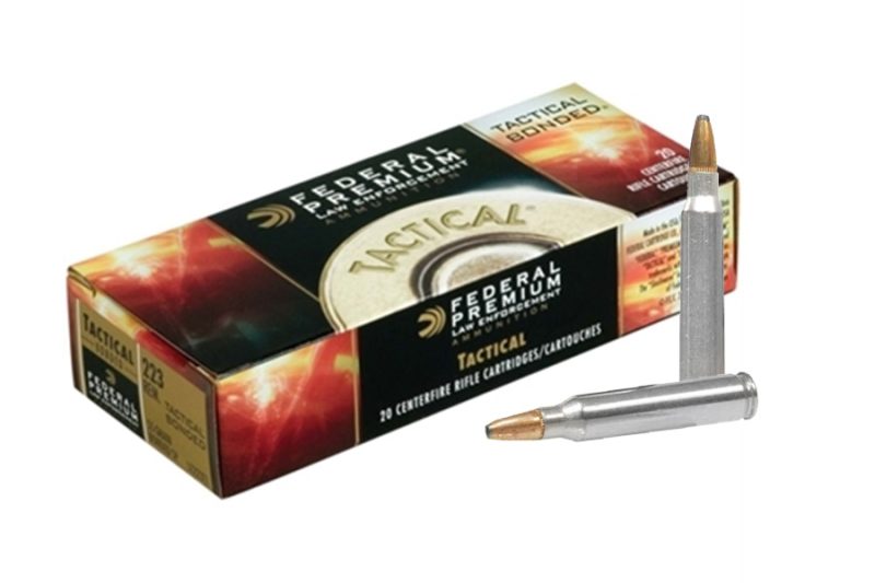 223 Federal Premium Tactical 62gr Bonded SP, 20rd box, LE223T3. | J&G Sales