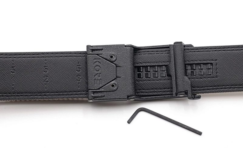 Kore Essentials Tactical Black Nylon Gun Belt, X1 Gunmetal Buckle, 24 ...