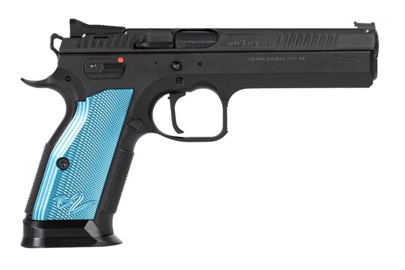 CZ 75 TS2 Tactical Sport 2 Semi Auto Pistol, 9mm, SAO, Blue Aluminium ...