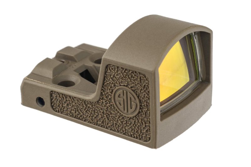 Sig Sauer Romeo Zero Micro Red Dot Sight, 3 MOA Dot, FDE with Hood ...