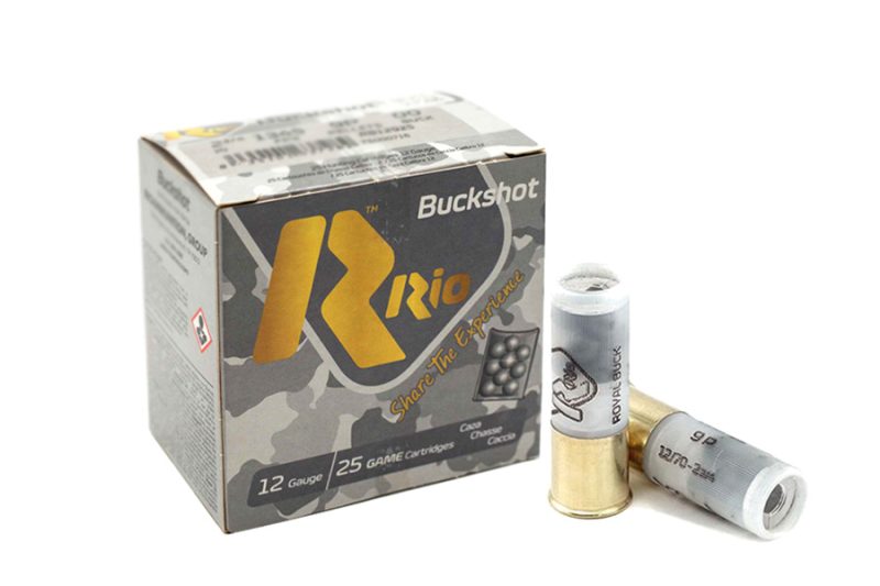 12ga RIO 00 Buckshot, 9 Pellet, 2.75″ Shell, 25rd Box. – J&G Sales