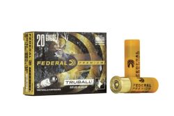 20ga Federal, 2.75″ Truball Slug, Full Load, 5rd Box. PB203RS