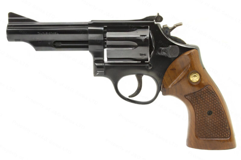 Taurus 66 Revolver, 357 Magnum, 4″ Barrel, Blued, Target Grips, VG+ ...