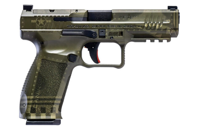 Canik METE SFT 9mm Semi Auto Pistol, 4.5″ Barrel, Dark Green Bomber ...