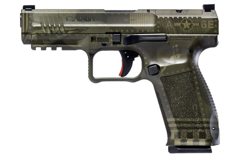 Canik METE SFT 9mm Semi Auto Pistol, 4.5″ Barrel, Dark Green Bomber ...