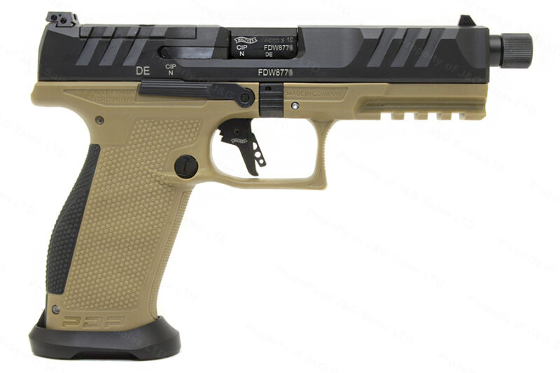 Walther PDP PRO SD Full Size Semi Auto Pistol, 9mm, 5″ Barrel, FDE ...