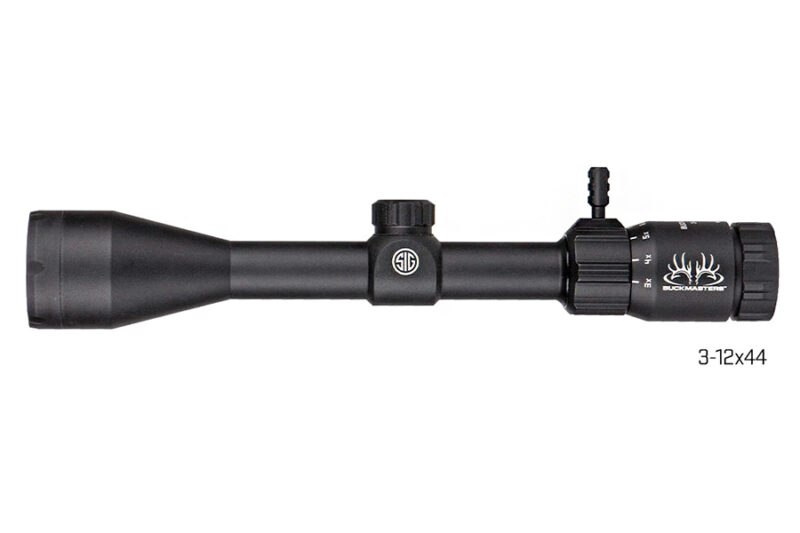 Sig Sauer Buckmaster 3 12×44 Rifle Scope 1″ Tube Black Bdc Reticle