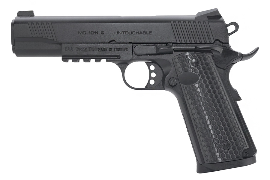 EAA Girsan MC1911 Untouchable Semi Auto Pistol, 45ACP, 5″ Barrel, Black ...