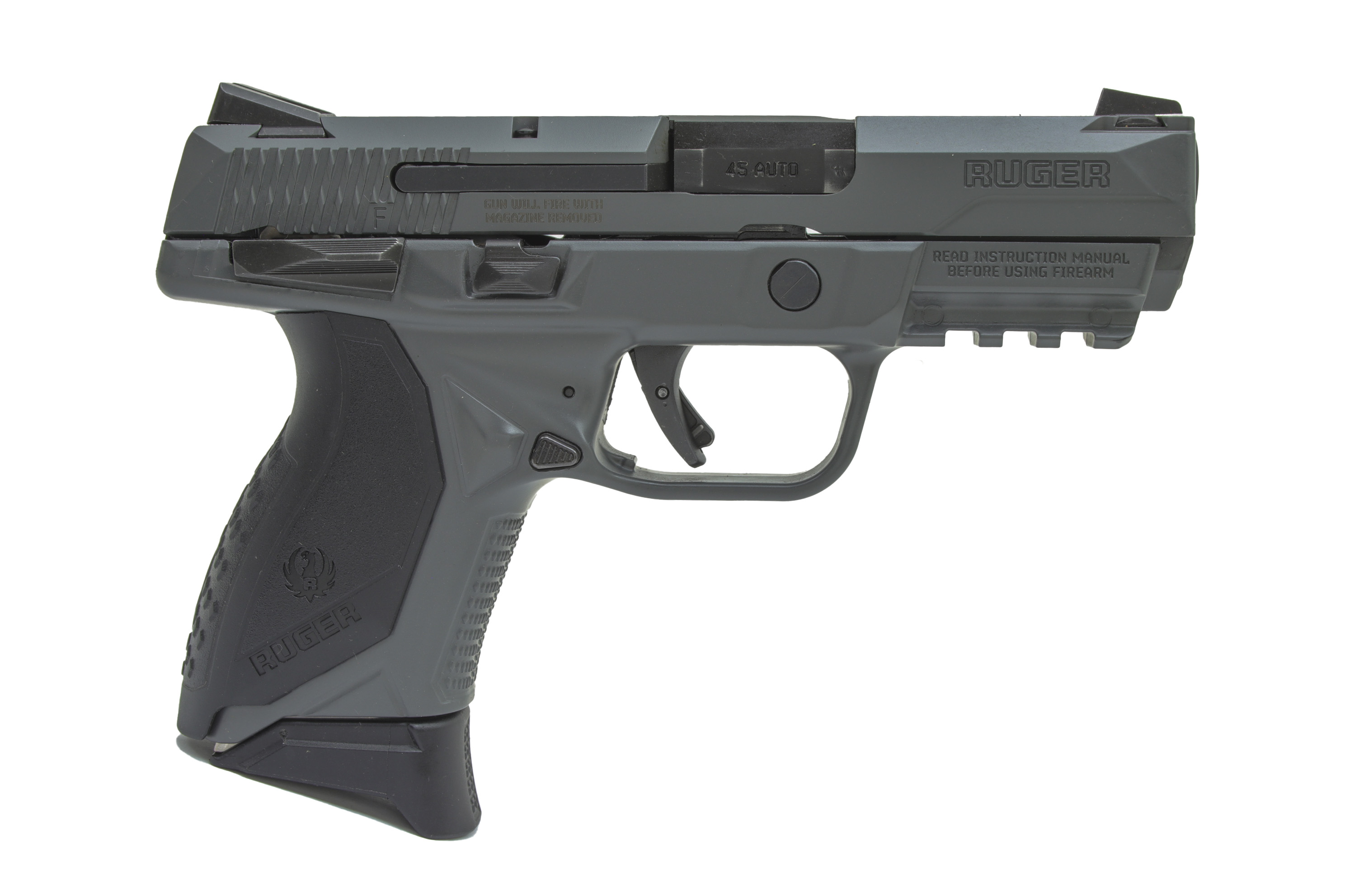 Ruger American Compact Semi Auto Pistol, 45ACP, 3.75″ Barrel, Novak ...