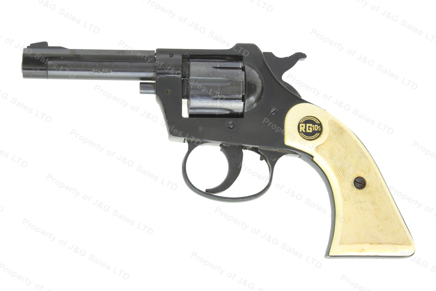 Rohm RG 10s Revolver, 22LR, 3.25″ Barrel, Black, Faux Ivory Grips, GSS ...