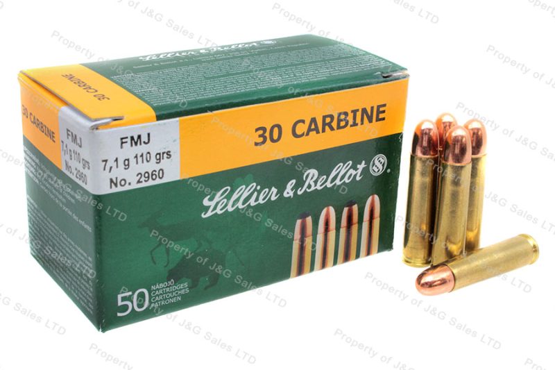 30 Carbine Sandb Fmj 110gr Ammo 50rd Box Jandg Sales 3493