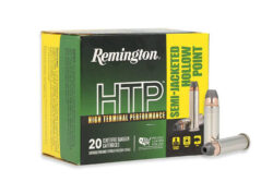 38 Special +P Remington HTP 125gr SJHP Ammo, 20rd Box.