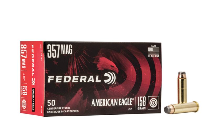 357 Mag Federal AE 158gr JSP Soft Point Ammo, 50rd Box. AE357A – J&G Sales