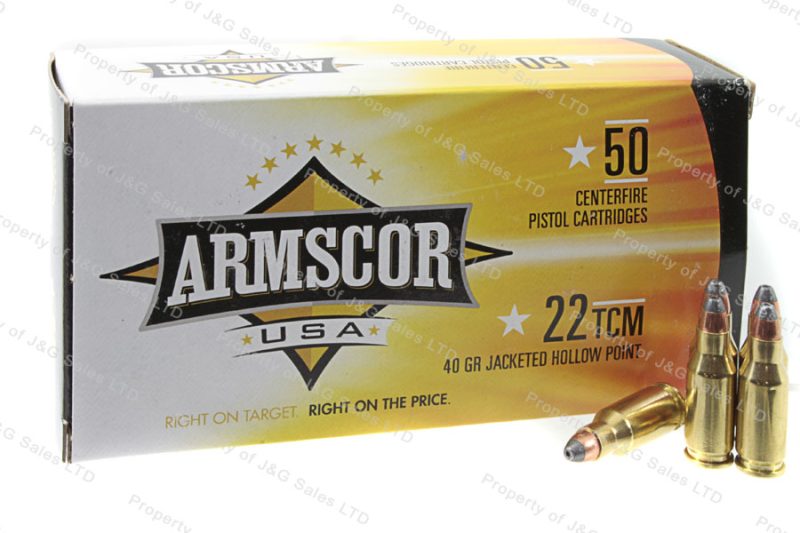 22tcm Armscor Am22 Tcm 40gr Jhp Ammo 50rd Box Jandg Sales 6284