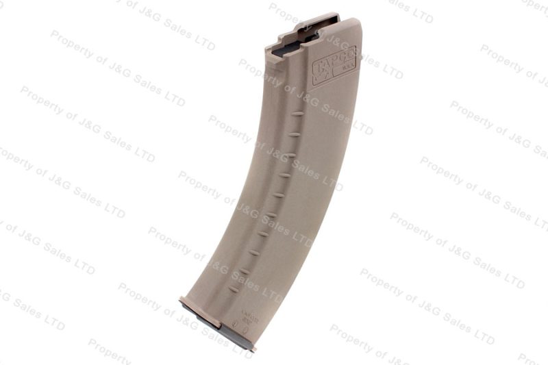 Tapco AK-47 7.62X39 30rd Magazine, Polymer, Tan Flat Dark Earth, Smooth,  New. – J&G Sales