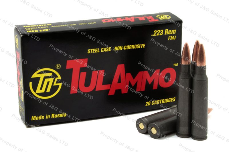 223 Tulammo 62gr FMJ Ammo, 20rd Box. – J&G Sales