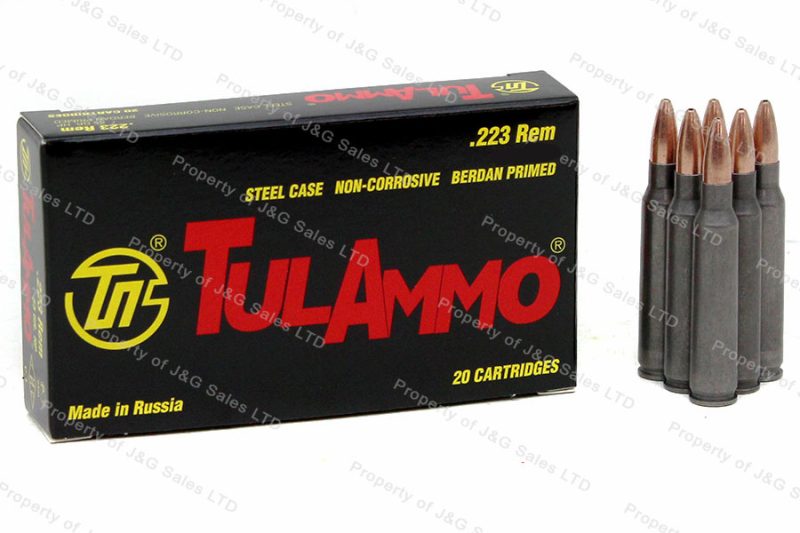 223 Tulammo 62gr HP Ammo, 20rd Box. – J&G Sales