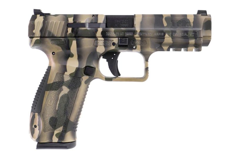 Canik TP9-SF 9mm Semi Auto Pistol, Single Action TP9SF, Woodland Camo ...