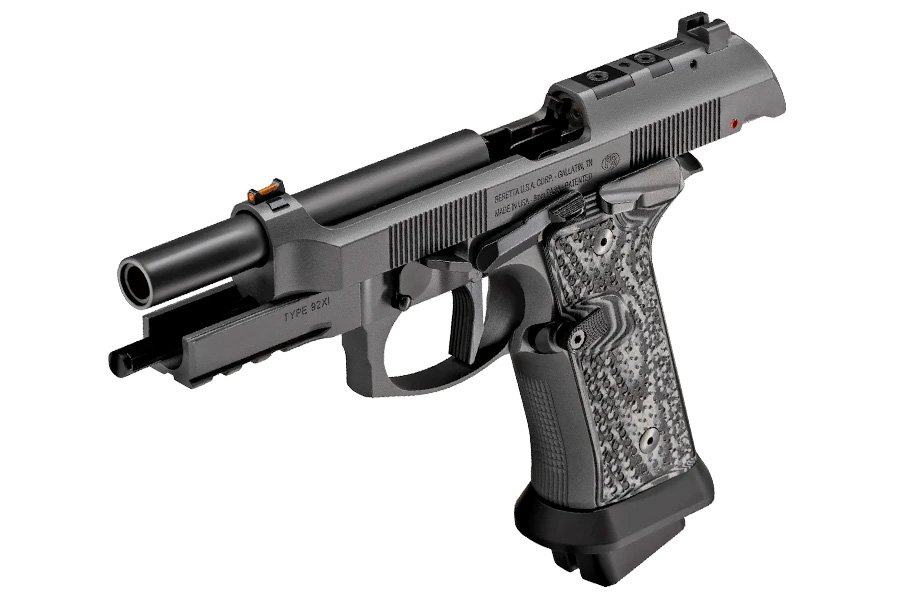 Beretta 92XI “Squalo” Semi Auto Pistol, 9mm, 4.7″ Barrel, Gray, SAO ...