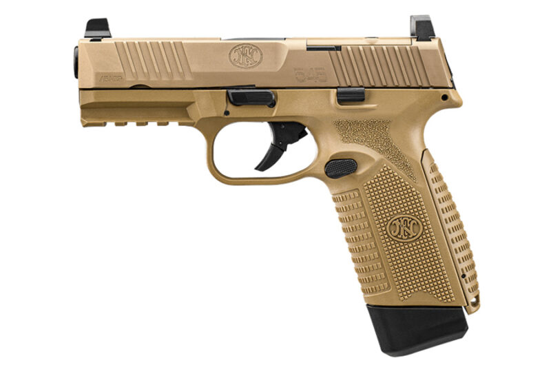 FNH 545 MRD Semi Auto Pistol, 45ACP, 4.1″ Barrel, FDE, Optics Cut, New ...