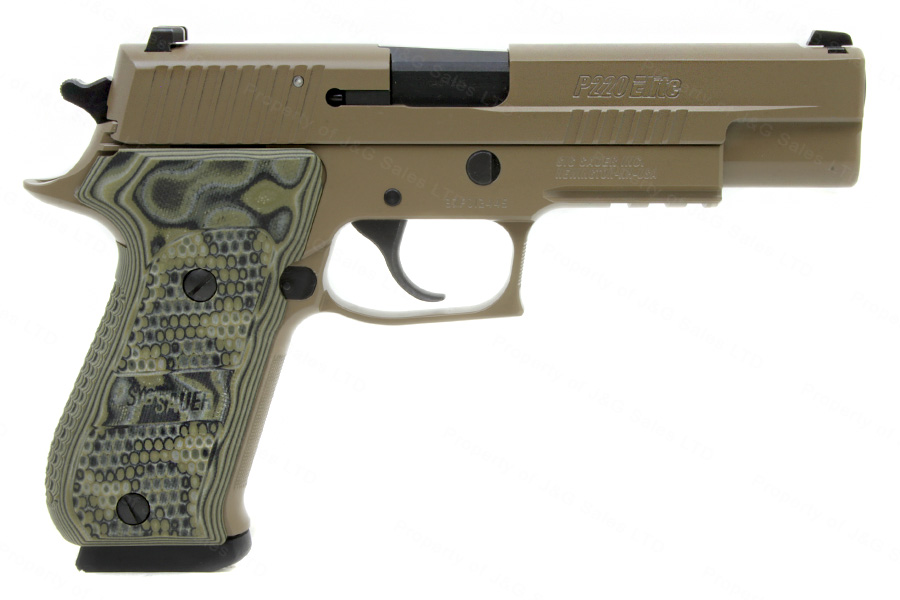 Sig Sauer P220 Elite Scorpion Semi Auto Pistol, 10mm, 5