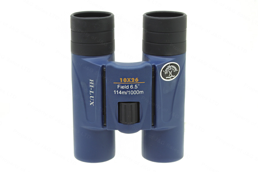 Hi-lux Leatherwood 10×26 Binoculars, Blue, Compact, Waterproof, New 