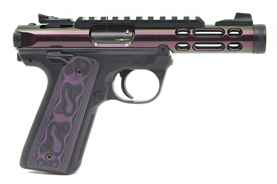 Ruger® 22 45 Lite Mkiv Semi Auto Pistol 22lr 4 4” Threaded Barrel Pegasus Purple New Jandg